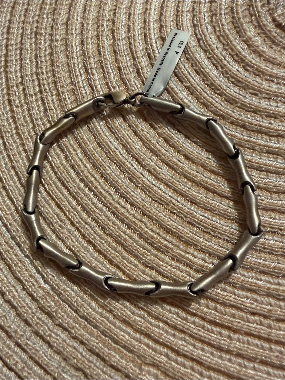 Bico Hand-Made Ball and Link Bracelet 9” NWT